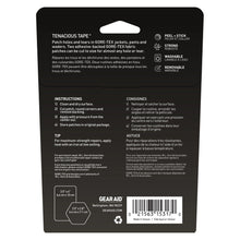 Load image into Gallery viewer, GORE-TEX Fabric Patches 2.5&quot; Hex and 4&quot; Rectangle - Tenacious Tape Black