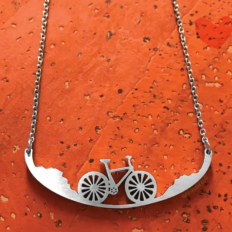 Ladies Motorcycle Bike Chain Pendant Necklace Stainless Steel –  stainlesssteelbikerjewelry