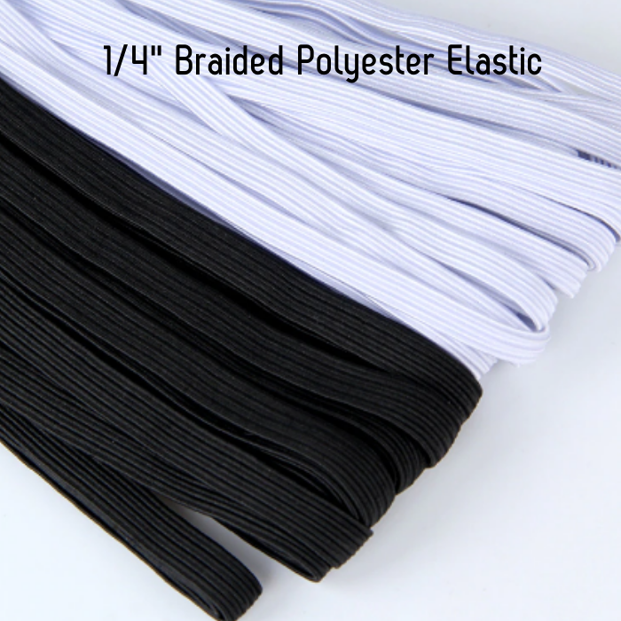 Soft 1/4 Width Braided Elastic Band for Sewing DIY Masks,black  Elastic,white Elastic,white Flat Braided Elastic,face Mask Elastic,diy 